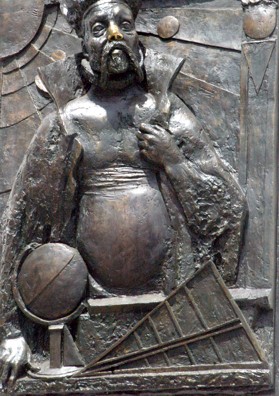 Relief von Tycho Brahe in Rostock