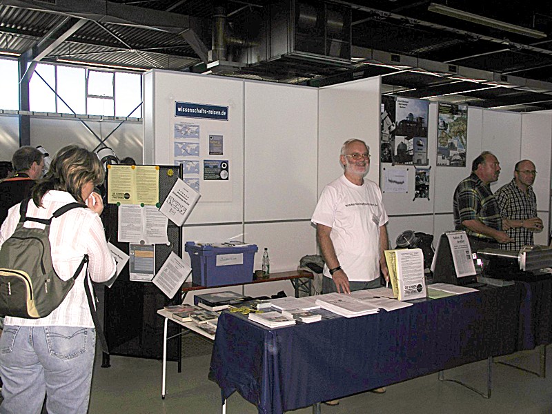 Messestand von wissenschaftsreisen auf der AME