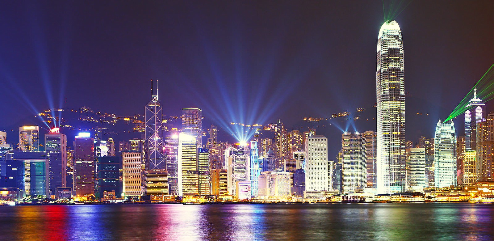 Hongkong bei Nacht