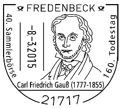 Gauß 160. Todestag