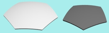 gewölbte Polygone