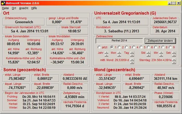 Astronomieprogramm Astrozeit