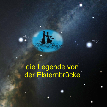 Elsternbrücke am Himmel