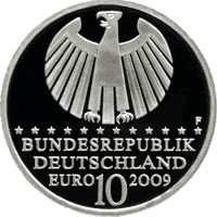 Keplermünze Rückansicht